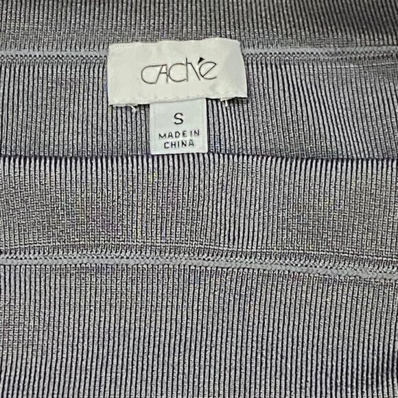 Cache Women’s Dark Gray Bandage Skirt – Size Small Rayon Blend - Picture 2 of 2